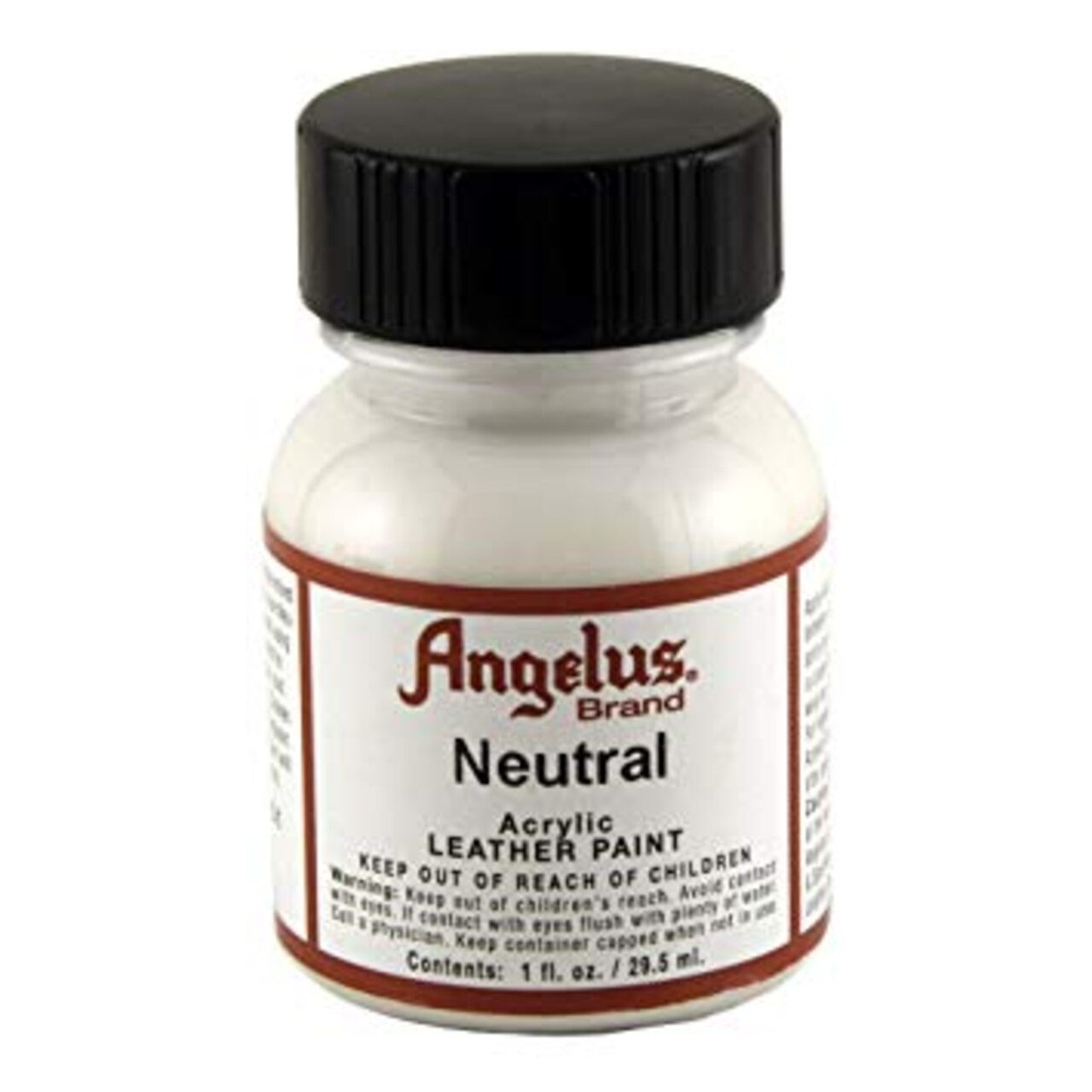 Angelus Shoe Polish - Acrylic Leather Paint - 1 oz. Bottle - Neutral